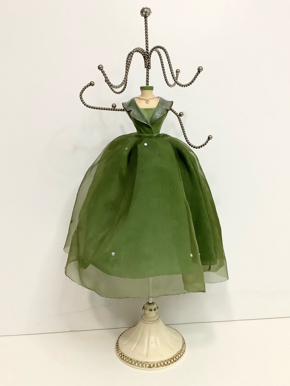 Vintage Y2K Dress Form Jewelry Stand Storage Hanger Elegant  Display